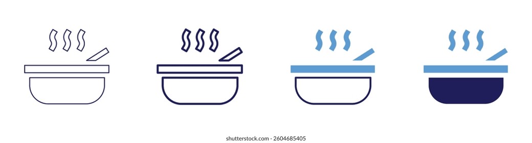 Food quality assurance icon in 4 different styles. Thin Line, Line, Bold Line, Duotone. Duotone style. Editable stroke.