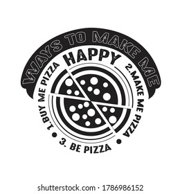 Food Quote. Ways to make me Happy Pizza