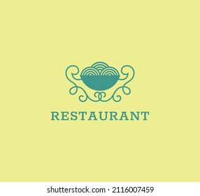 ilustración decorativa vectorial de estilo ramen de alimento