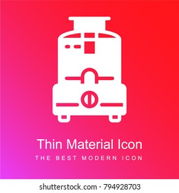 Food red and pink gradient material white icon minimal design