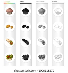 Food, refreshment, cake, and other web icon in cartoon style.Fast, food, picnic, icons in set collection.