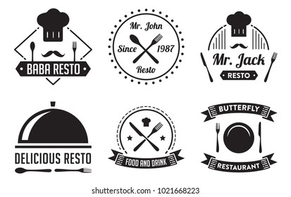 Food & Restaurant Badge Vintage