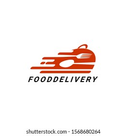 food restaurant delivery logo vector