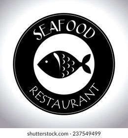 Food and restaurant design over white background, vector illustration