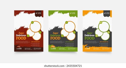 Food and restaurant flyer template