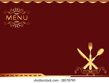 Food Restaurant Hotel Menu Template Design Stock Vector (Royalty Free ...