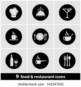 Food & Restaurant Icon Set