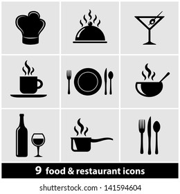 Food & Restaurant Icons Set