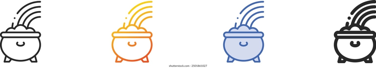 food and restaurant icon.Thin Linear, Gradient, Blue Stroke and bold Style Design Isolated On White Background