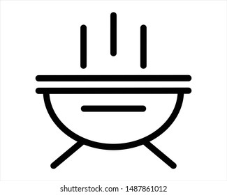 food restaurant line icon - vector