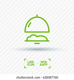 Food restaurant line vector icon