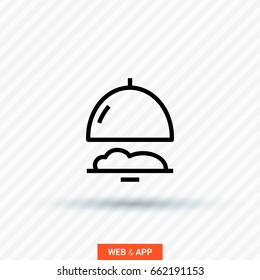 Food restaurant line vector icon