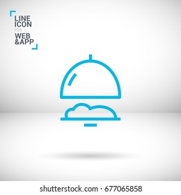 Food restaurant line vector icon