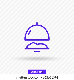 Food restaurant line vector icon