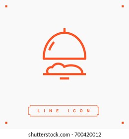 Food restaurant line vector icon