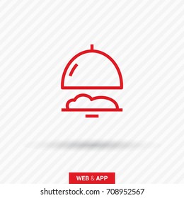 Food restaurant line vector icon