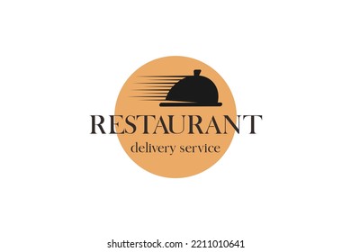 Food Restaurant Logo Design Delivery Service Food Cover Icon Symbol