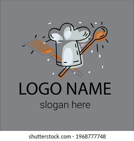 Food Restaurant Logo, Vektorgrafik