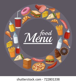 Food restaurant menu