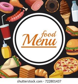 Food restaurant menu