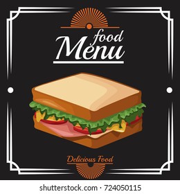 Food restaurant menu