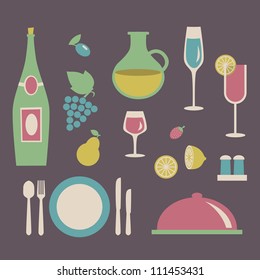 Food, restaurant, menu design. Vector illustration.