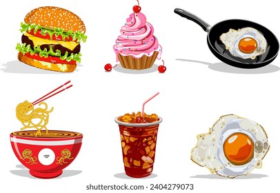 food restaurant menu social media marketing web banner template design. burger and healthy food business online promotion flyer with abstract background,
logo and icon.