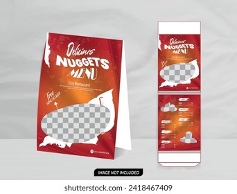 Food And Restaurant Menu Table Tent design template