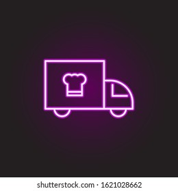 Food, restaurant neon style icon. Simple thin line, outline vector of food and drink icons for ui and ux, website or mobile application
