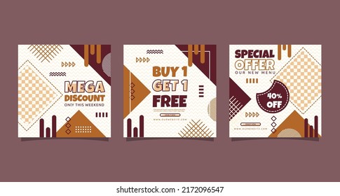 Food Restaurant Promotion Poster Design Social Media Template
