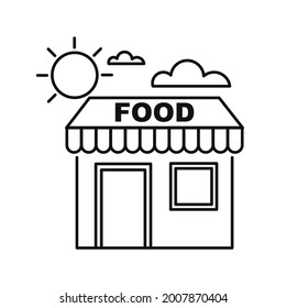 Food Restaurant Shop Meals Icon Design Vector
