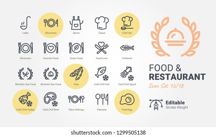 Food & Restaurant vector icons