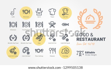 Food & Restaurant vector icons