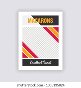 Food & Restaurant  web social media banner design. Anyone can use This Design Easily.Promotional square web banner for social media. Elegant sale and discount promo - Vector.