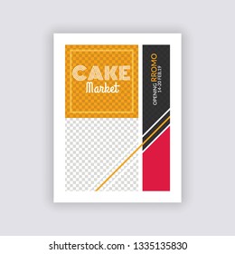 Food & Restaurant  web social media banner design. Anyone can use This Design Easily.Promotional square web banner for social media. Elegant sale and discount promo - Vector.