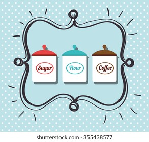 Food and restaurants graphic design, vector illustration eps10