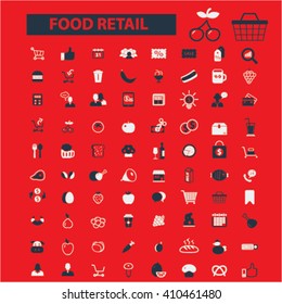 food retail icons
