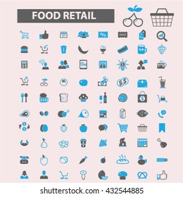 food retail icons
