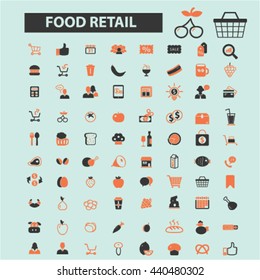 food retail icons