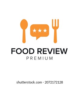 Food Review Logo Icon Vector Template