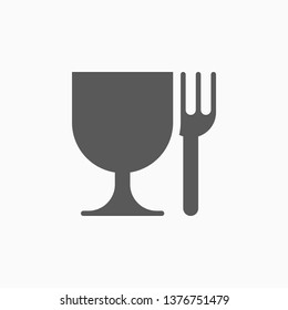 Food Safe Icon, Food Grade Vector