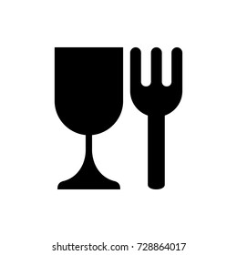 food safe icon vector isolated on white background