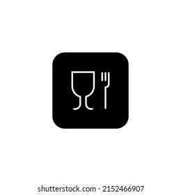 Food Safe Mark Button Icon Apps Stock Vector (Royalty Free) 2152466907 ...