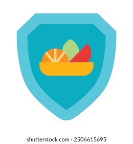 Food Safety Flat Icon Design For Personal nad Commercial Use