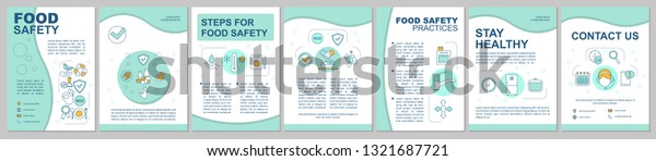 Food Safety Hygiene Brochure Template Layout Stock Vector (Royalty Free ...