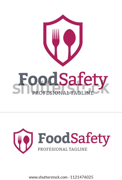 Vector De Stock Libre De Regalias Sobre Logotipo De Seguridad Alimentaria En Formato