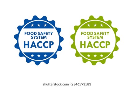 Food safety system design logo template illustration