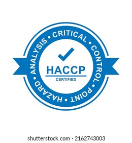 Food safety system HACCP logo design badge