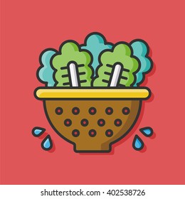 food salad vector icon

