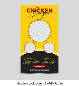 Food sale social media post banner